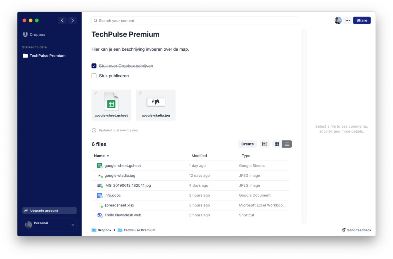 dropbox desktop app