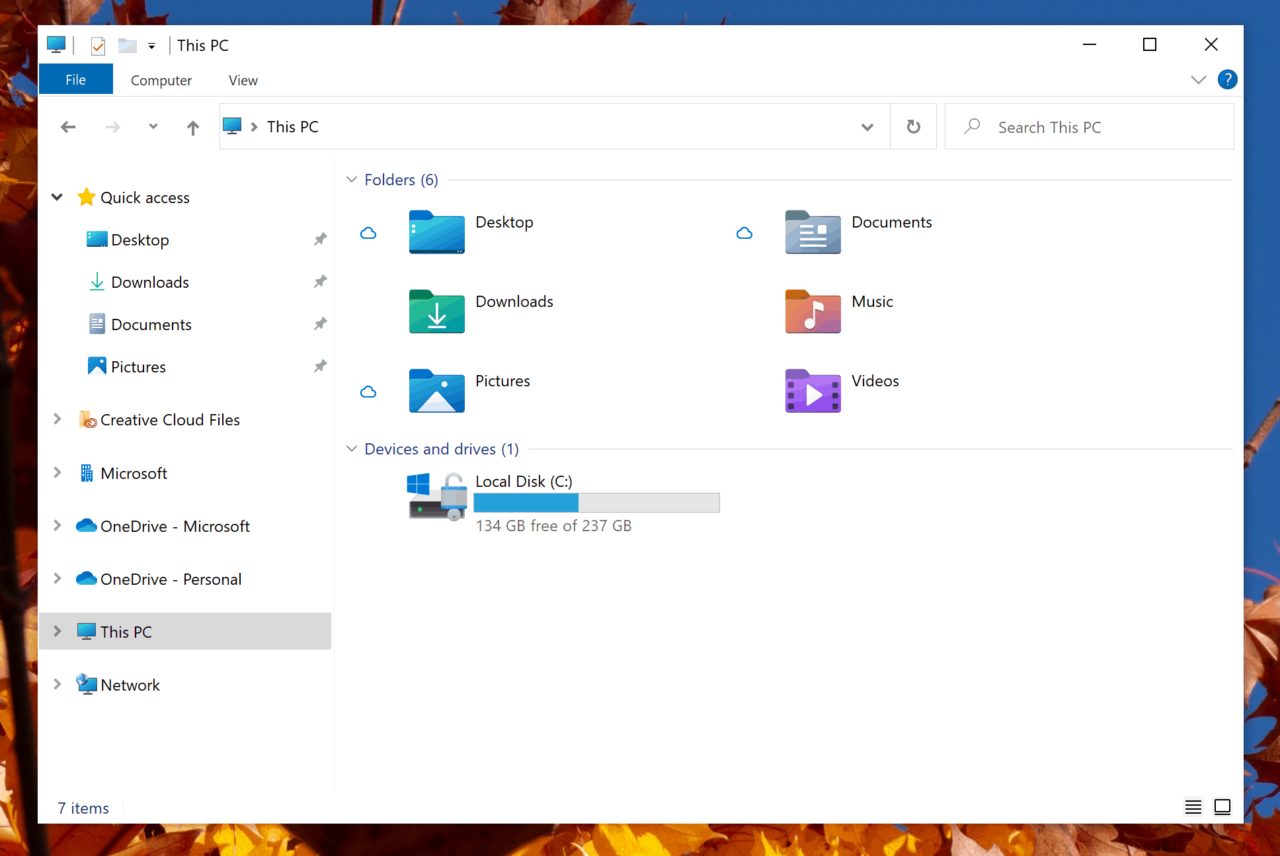 Microsoft Windows 10 iconen