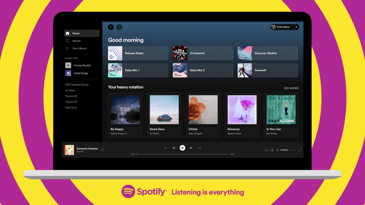 Spotify update lay-out