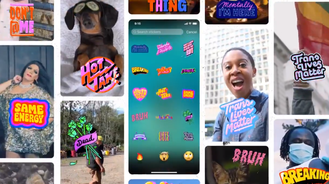 Twitter fleets stickers gif's