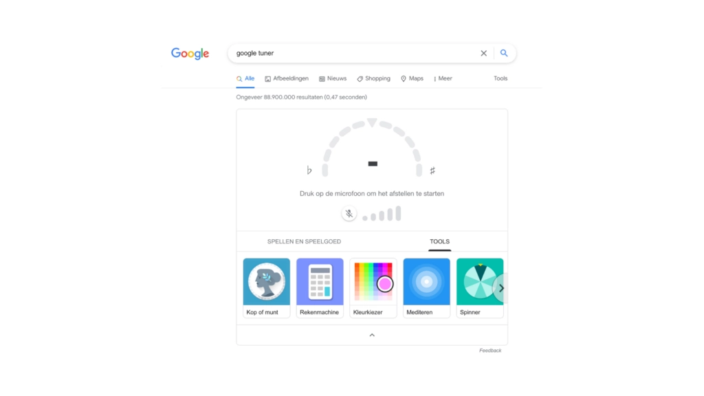 Google lanceert gitaartuner in Google Search TechPulse