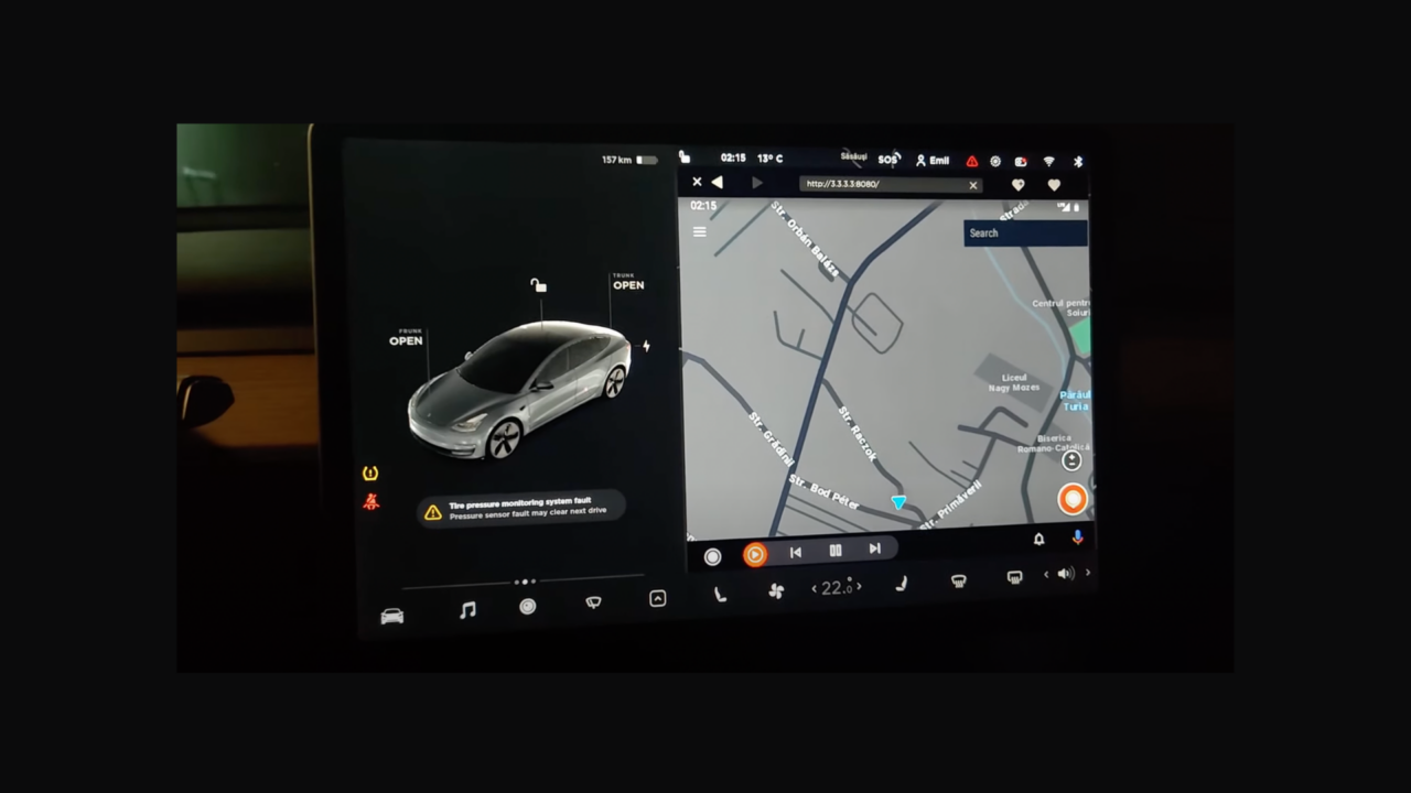 Android Auto in Tesla