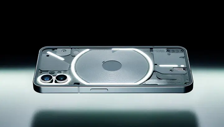 Nothing Phone (1) achterzijde