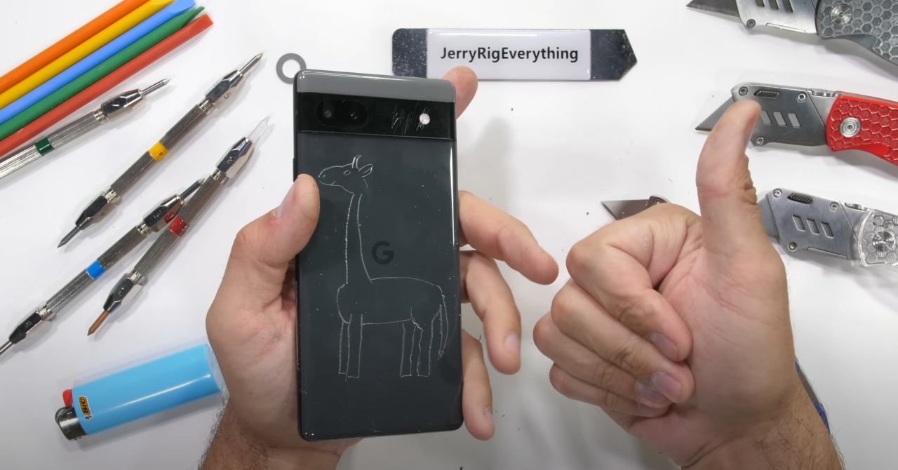 Google Pixel 6a JerryRigEverything
