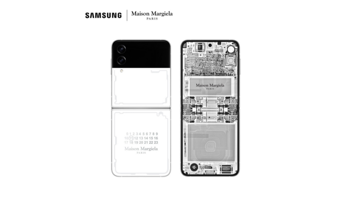 Samsung Galaxy Z Flip 4 Maison Margiela smartphone mode modehuis exclusief ontwerp