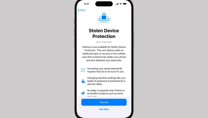 Bescherming voor gestolen apparaat