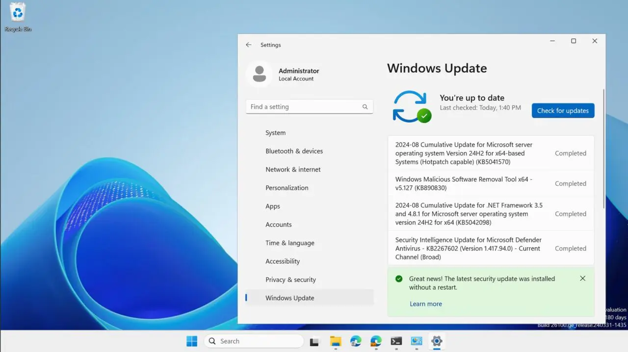 Windows update