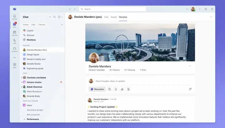 Microsoft Teams Storyline