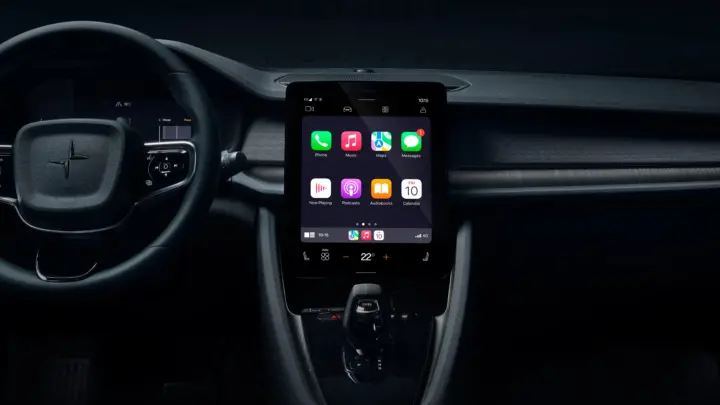 Apple CarPlay in Polestar 2