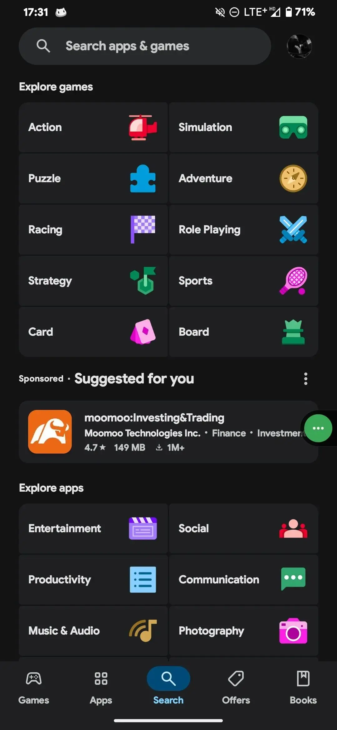 Google Play Store nieuwe zoekicoontjes