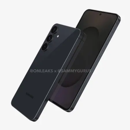 Samsung Galaxy S25 FE render rechtop