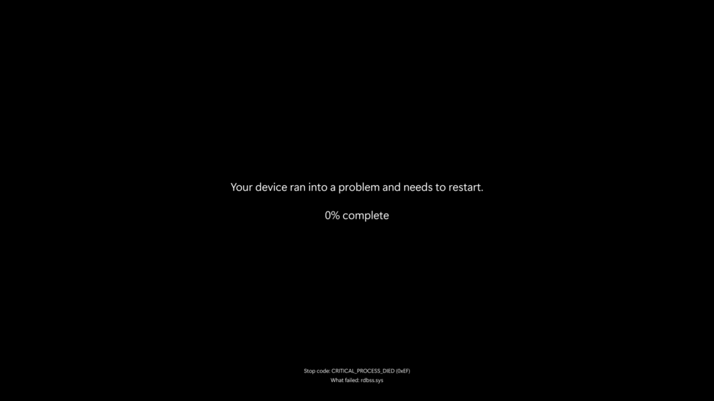Black Screen of Death