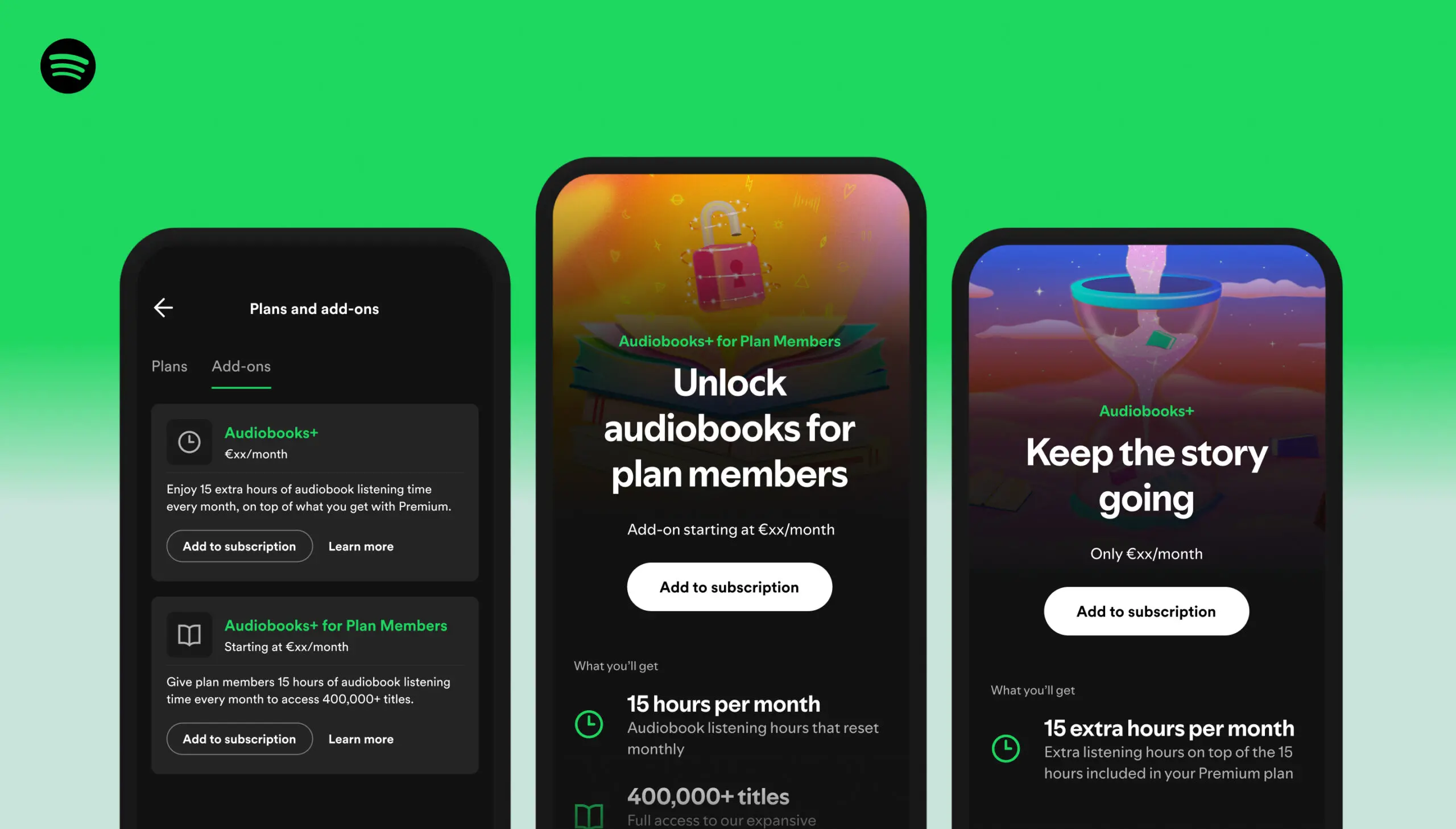 Spotify audioboeken add-on