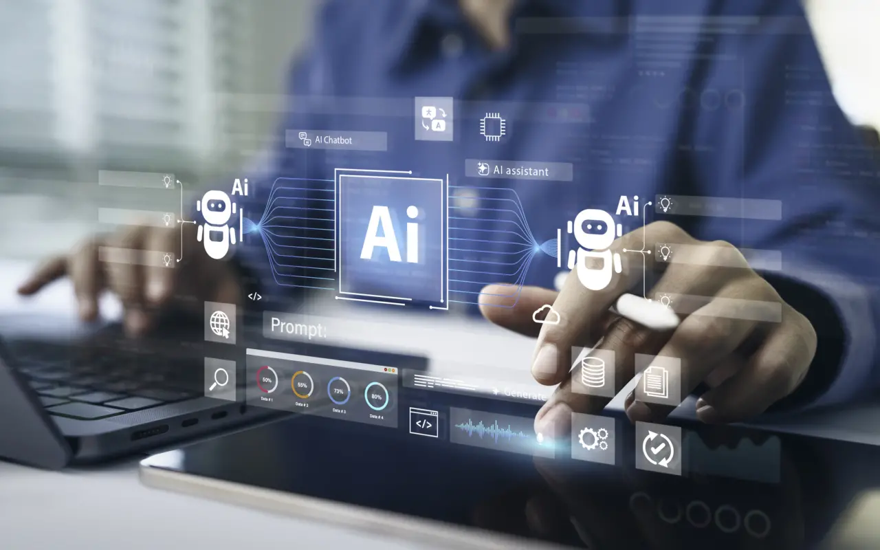 AI laptop computer interface
