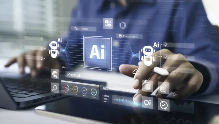 AI laptop computer interface