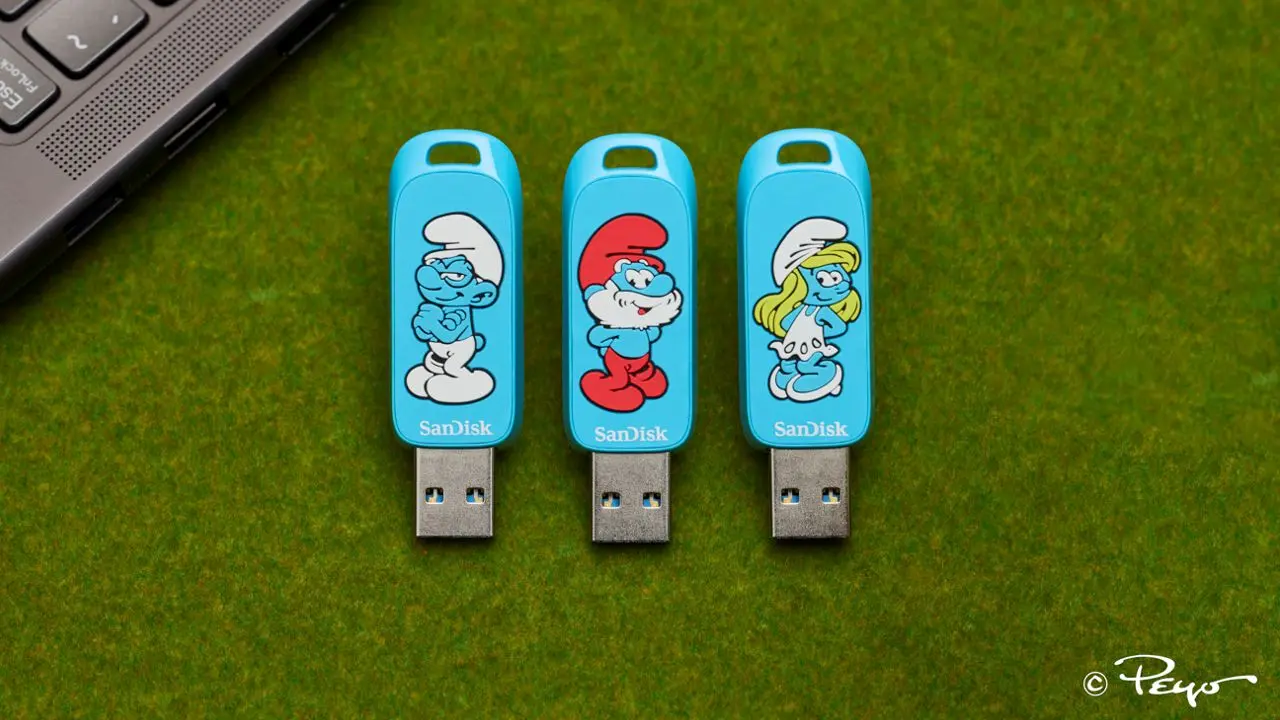 sandisk usb smurfen