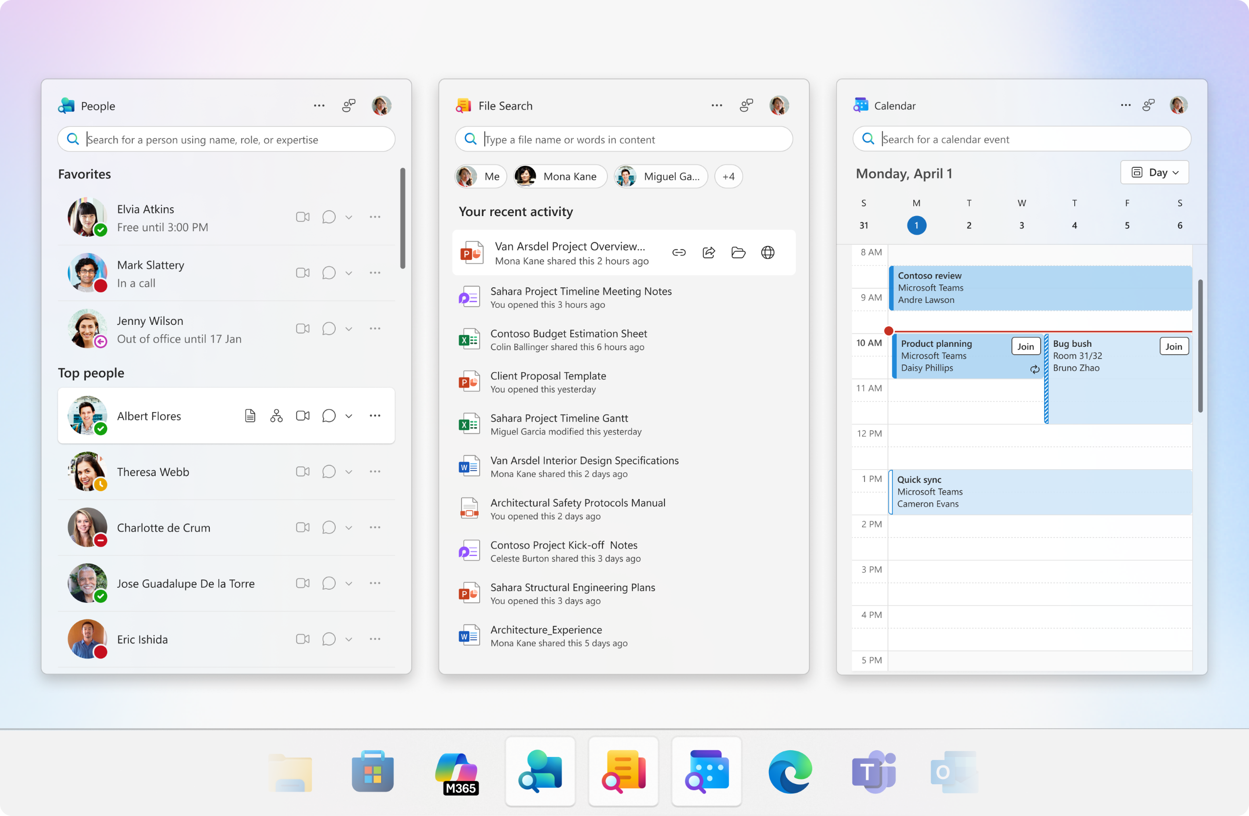 De drie mini-apps voor Windows 11
