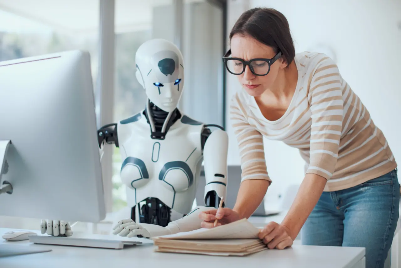 ai robot at work