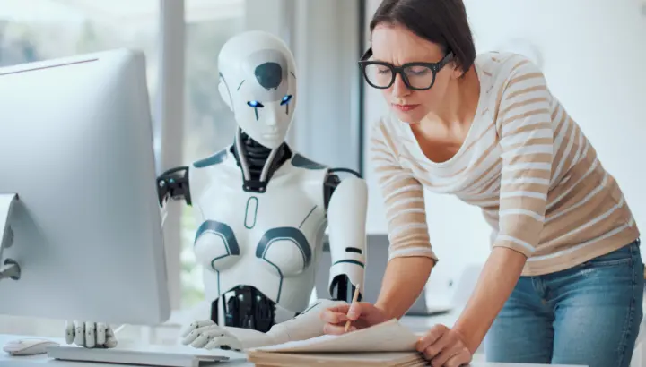 ai robot at work