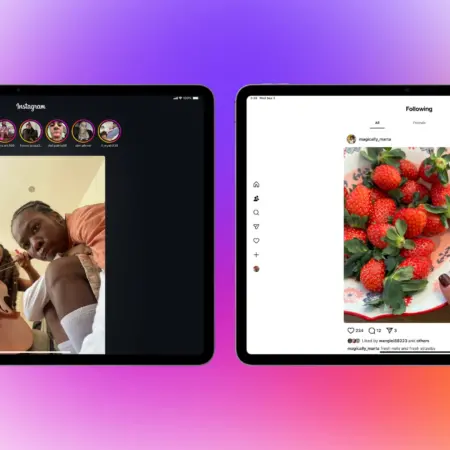 Instagram op iPad startscherm