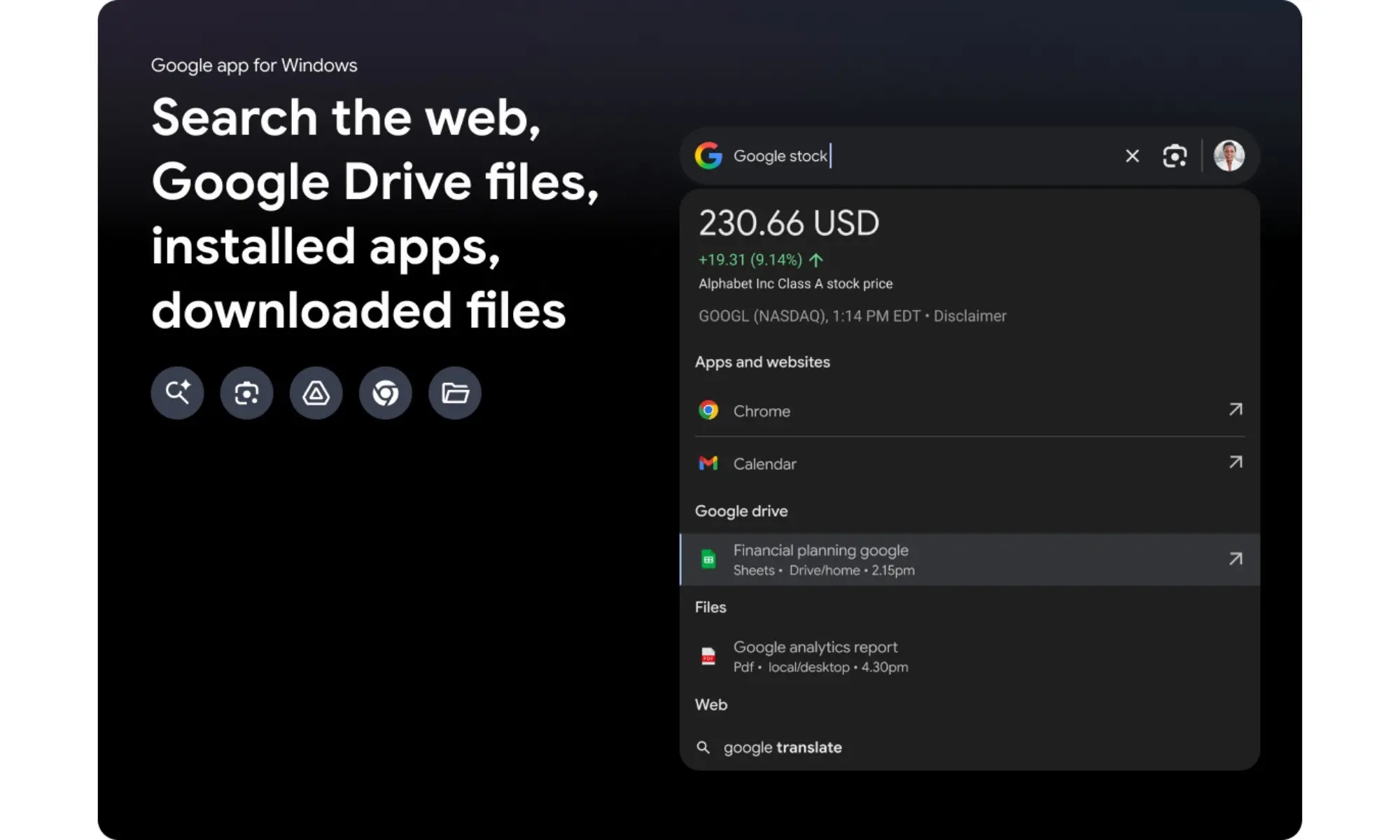 google app for windows