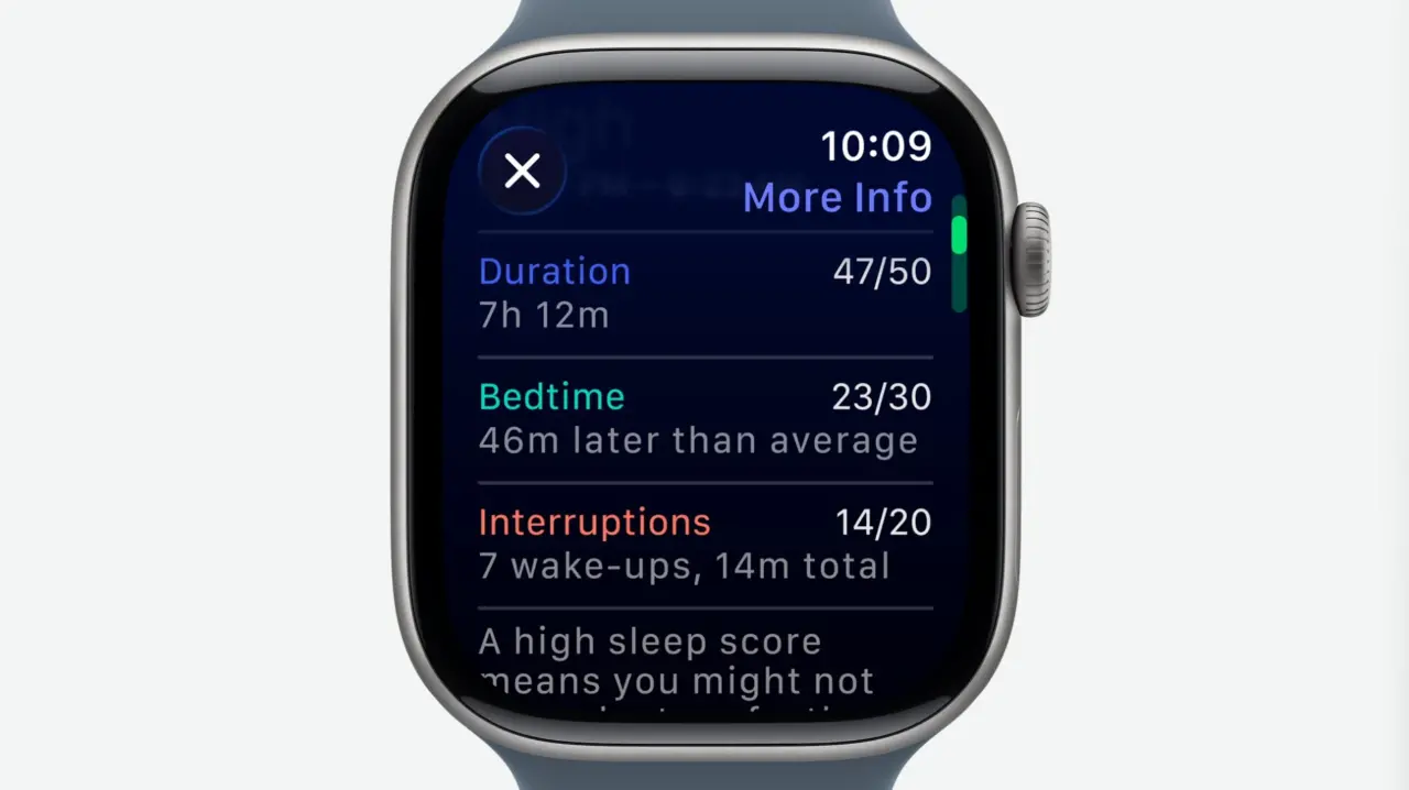 apple watch 11 sleep score