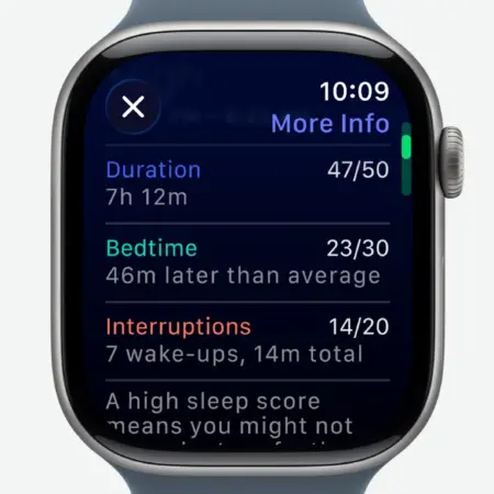 apple watch 11 sleep score