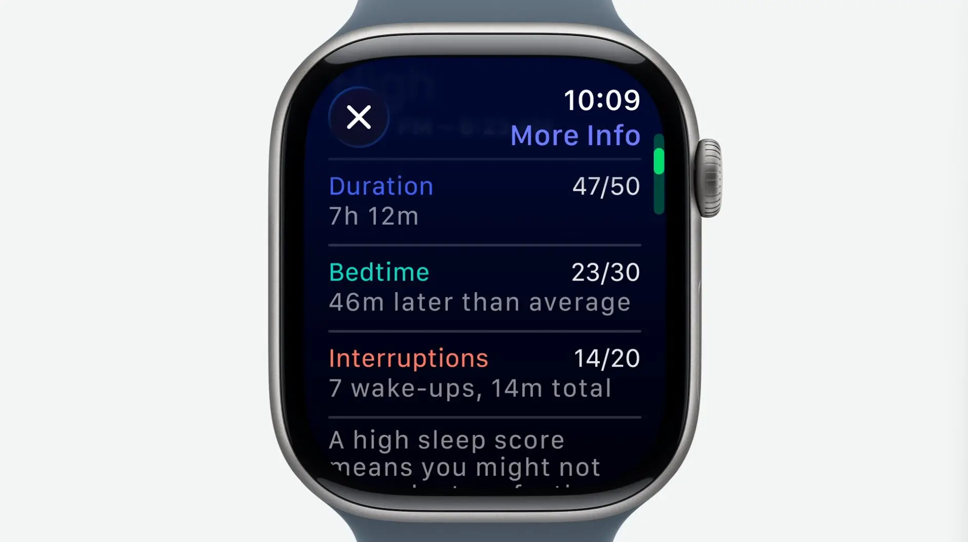 apple watch 11 sleep score