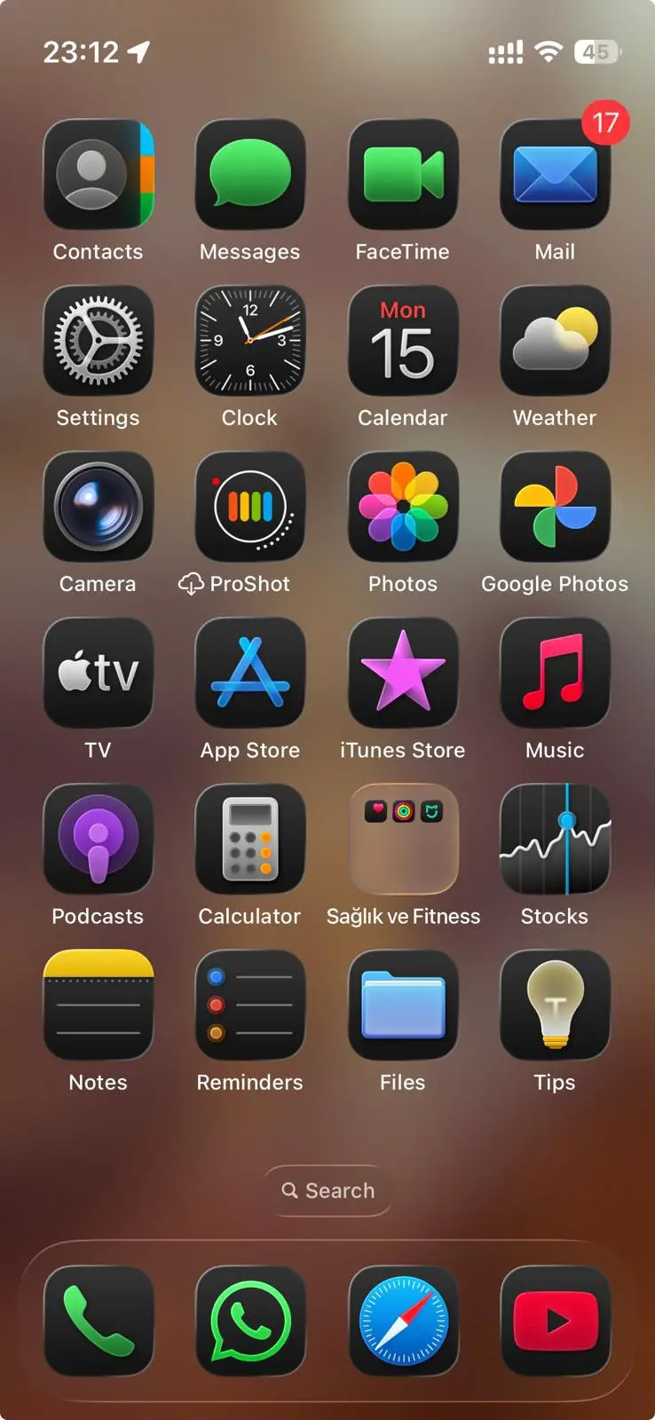 liquid glass dark mode