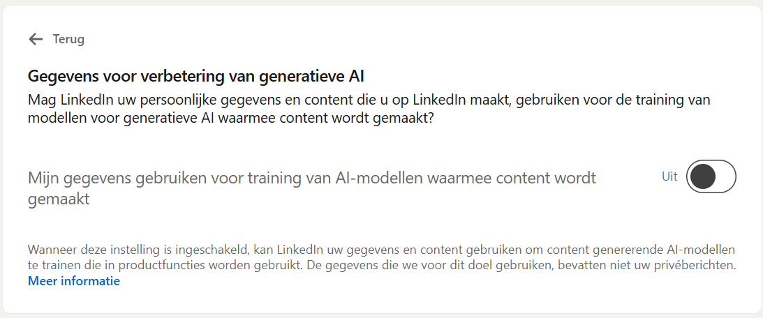 AI-verwerking LinkedIn opt-out