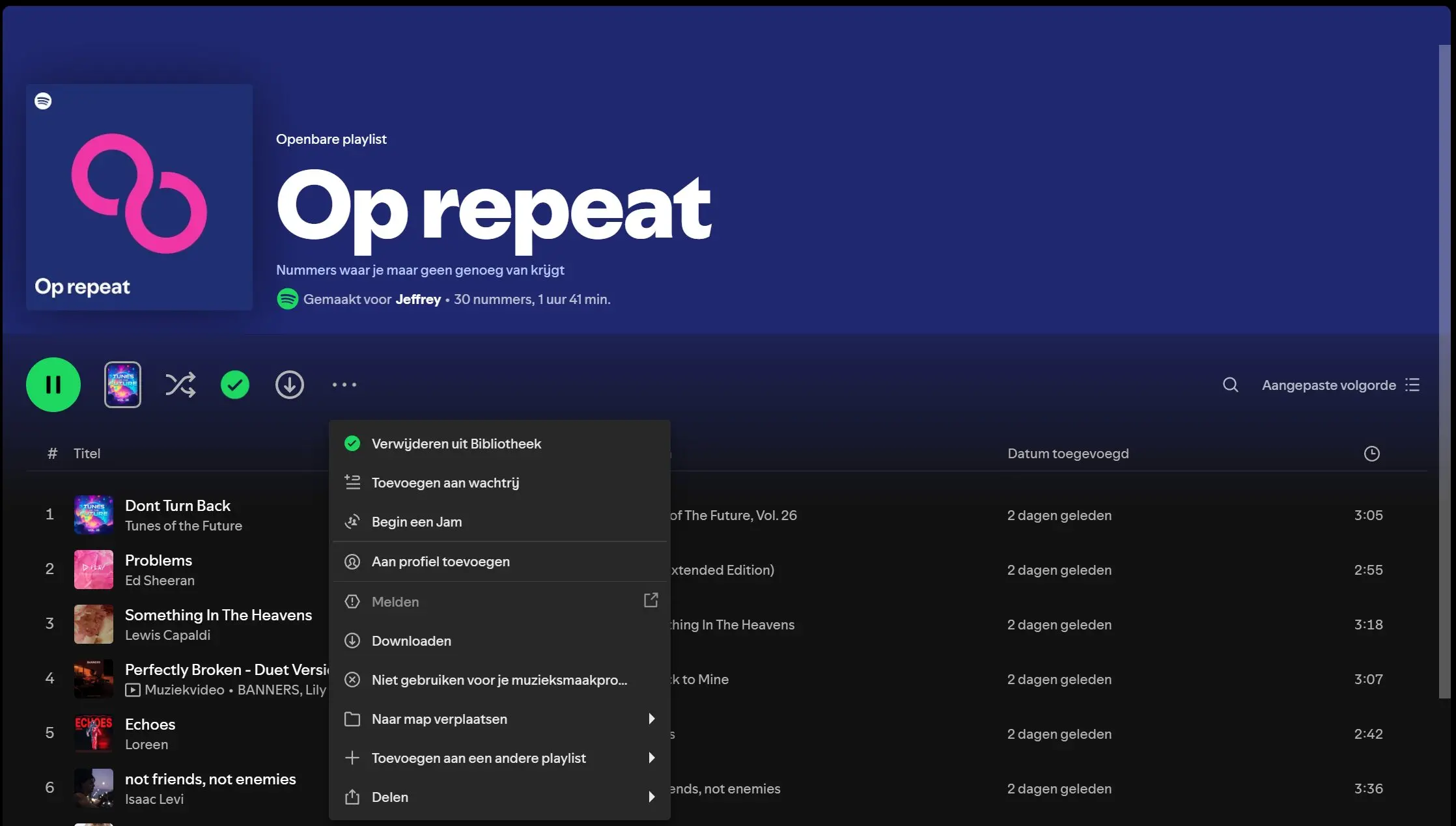 Spotify algoritme aanpassen