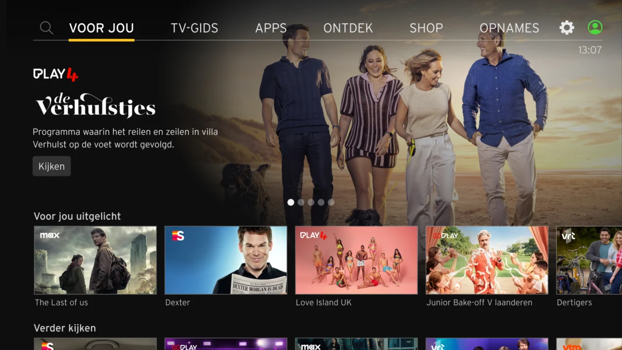 Telenet voor jou-pagina