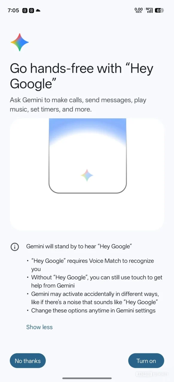 Hey Google met Gemini in plaats van Assistant