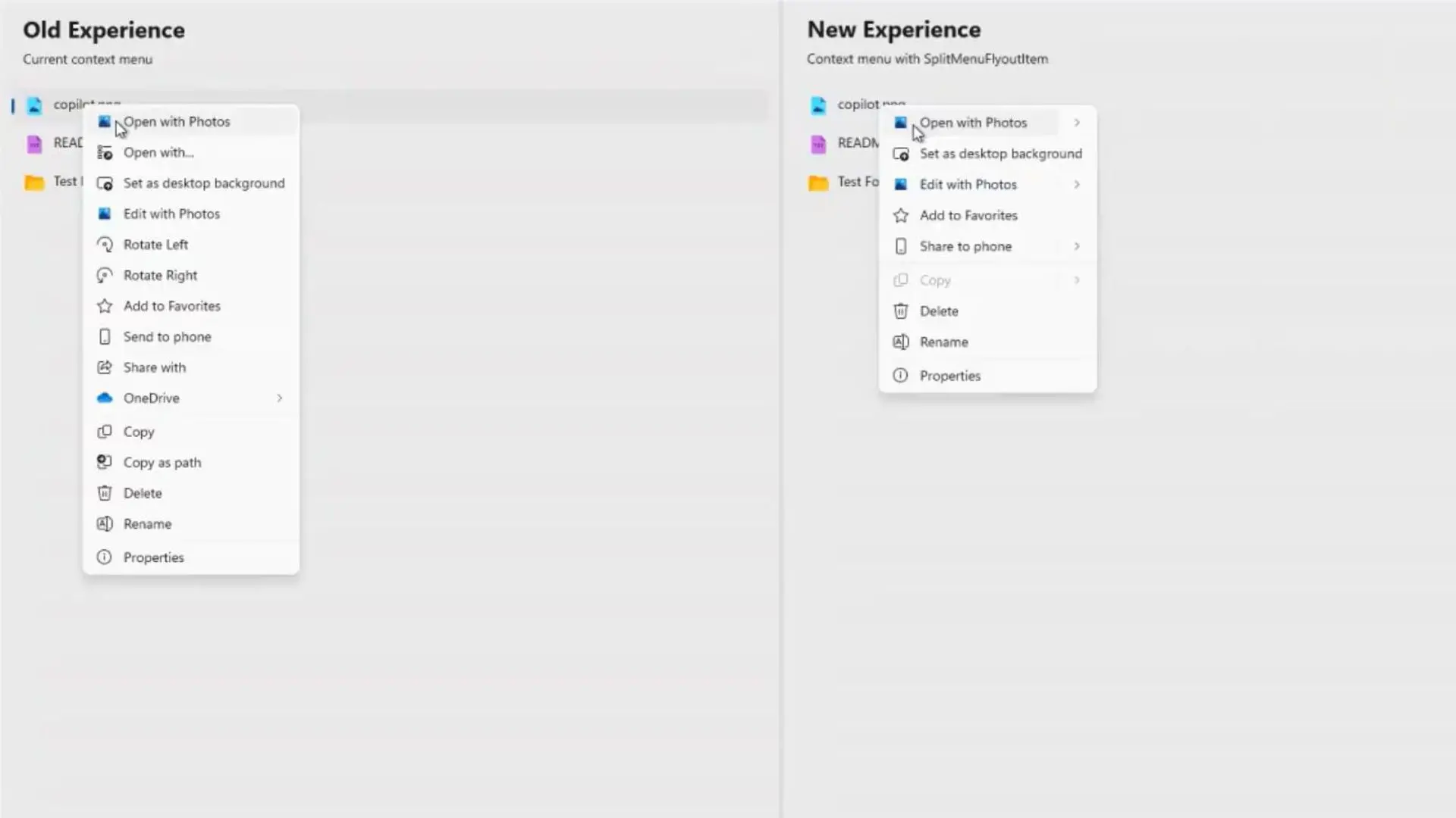 windows 11 new right click menu