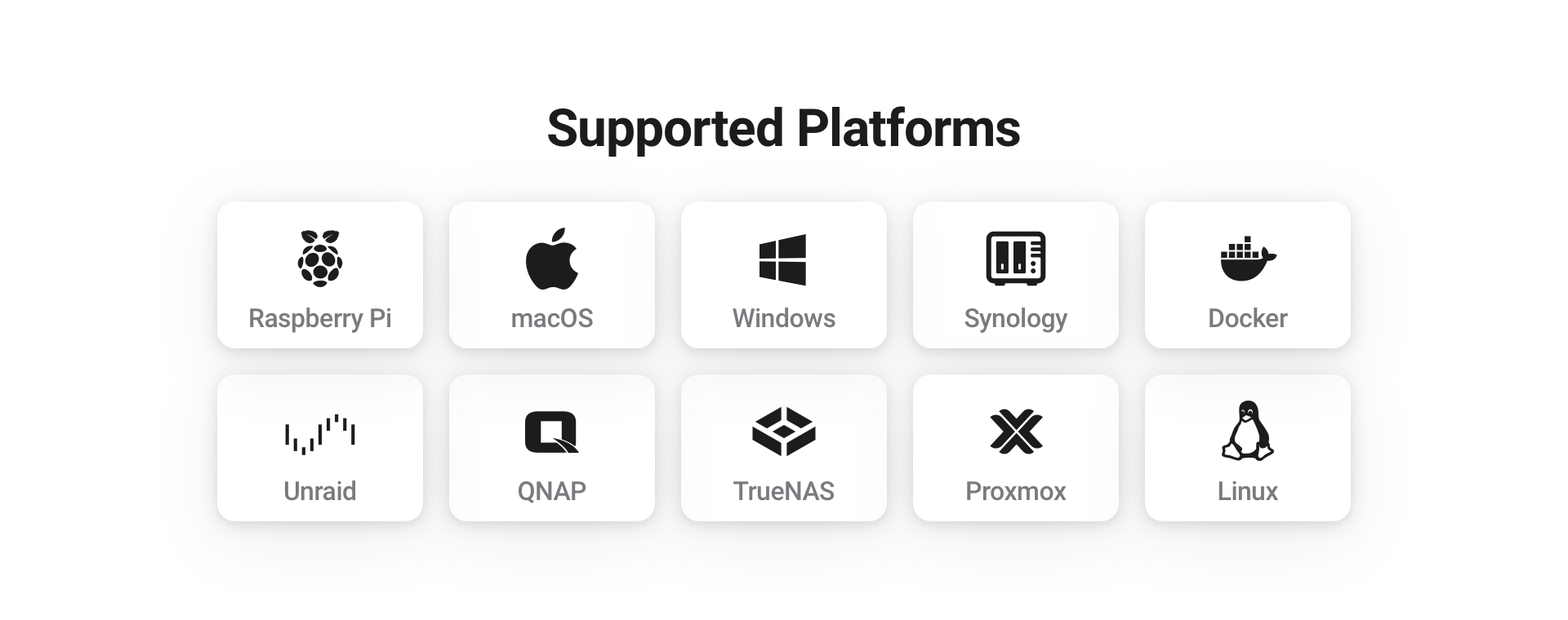 Homey Self-Hosted Server alle platformen
