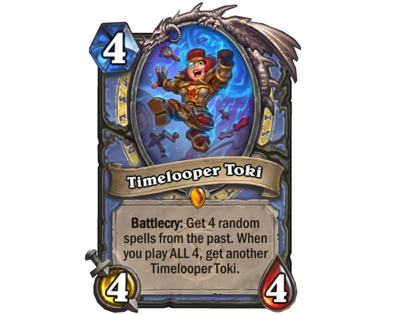 Hearthstone Across the Timeways Timelooper Toki