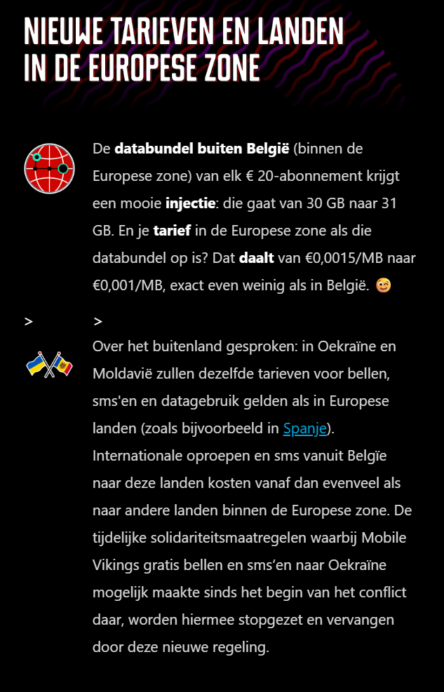 Mobile Vikings roamingdata 2026