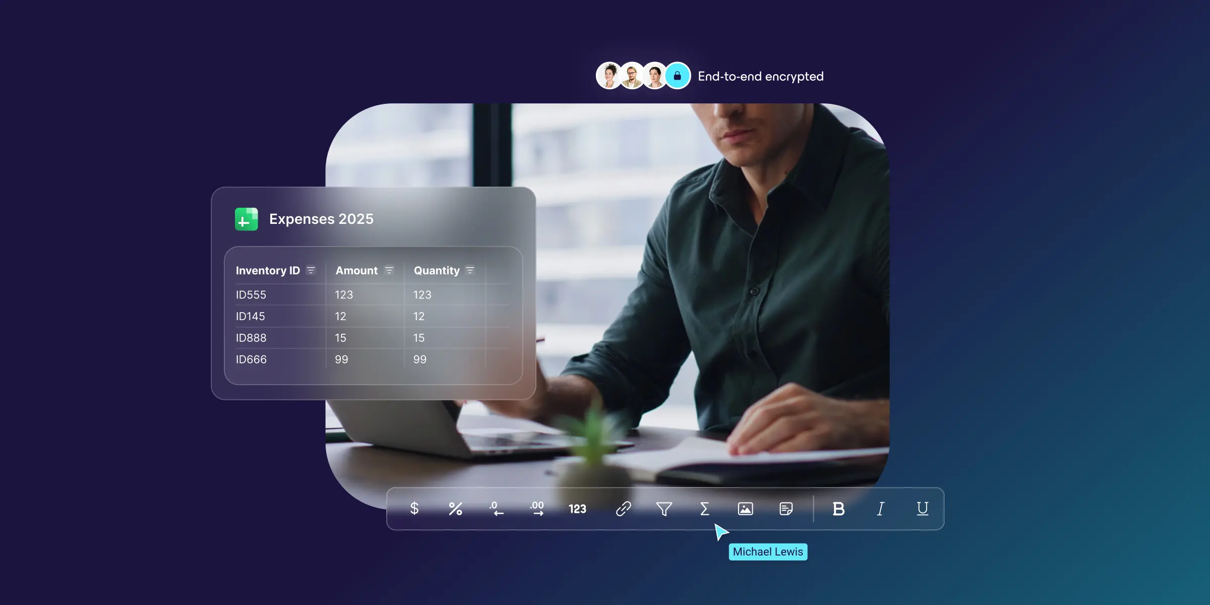 Proton Sheets interface