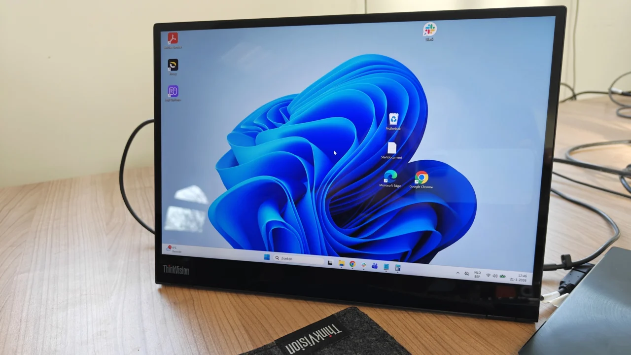 Lenovo Thinkvision M14t Gen 2 draagbare monitor