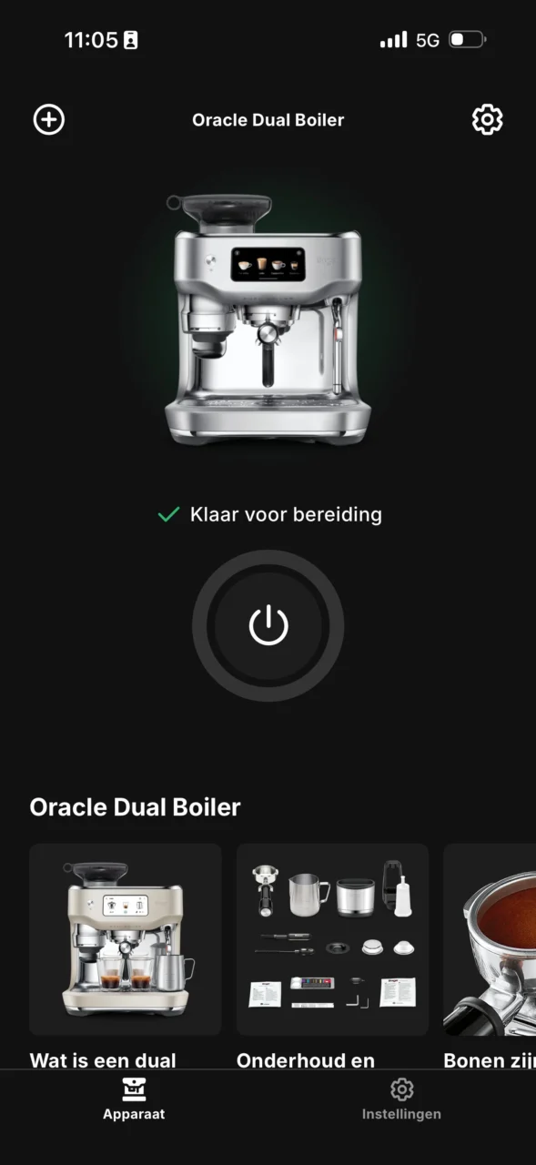 Sage Plus app startscherm