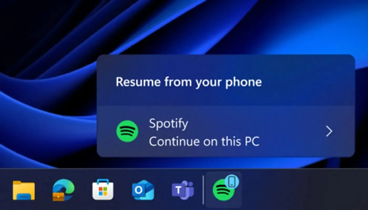 Windows 11 Resume voor Spotify