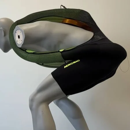 Airbag voor wielrenners