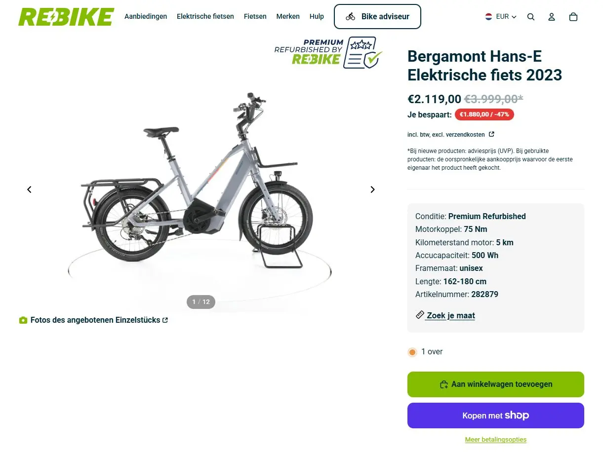 Rebike Longtail korting