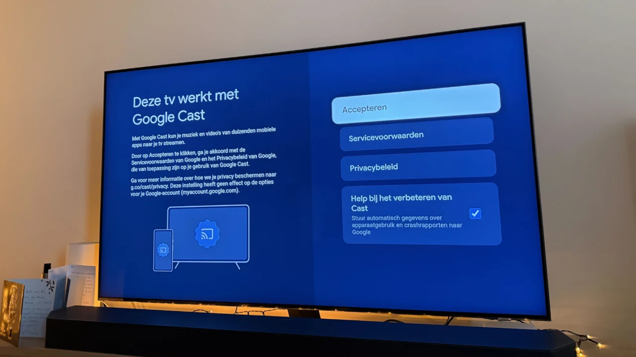 Google Cast op Samsung-tv's