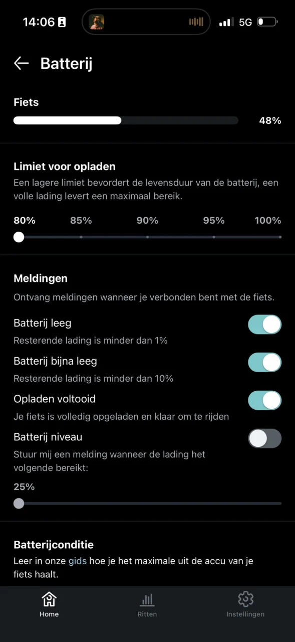 Batterijopties VanMoof