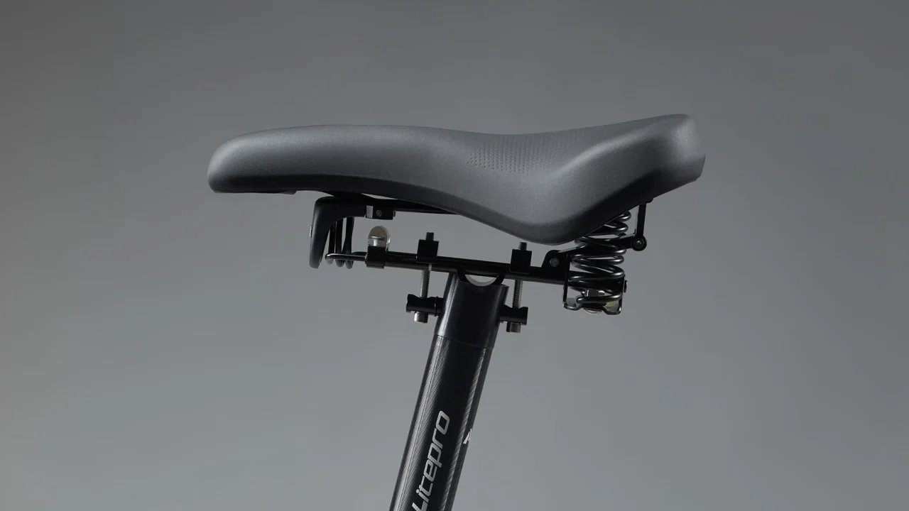 Fietszadel met vering