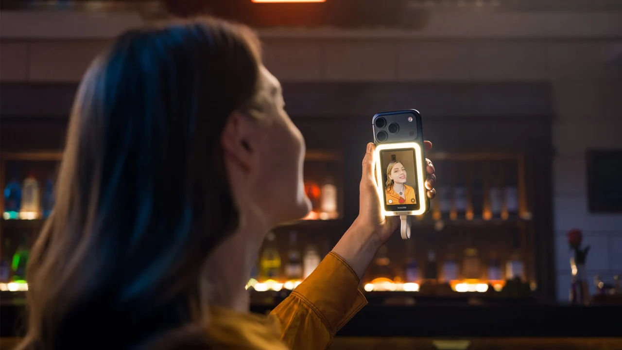 insta360 selfie screen