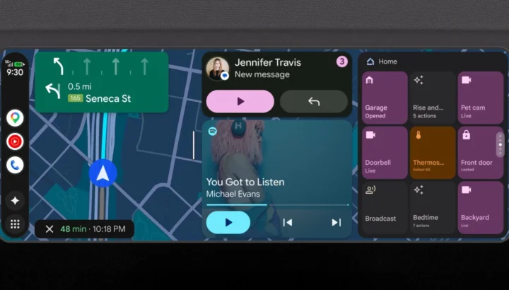 Android Auto widgets
