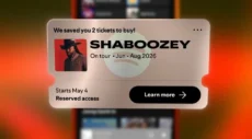 Spotify gereserveerde tickets