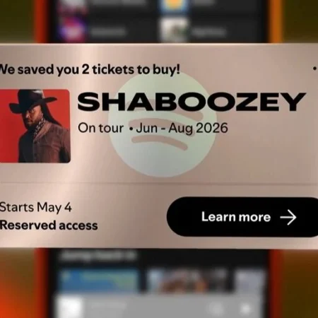 Spotify gereserveerde tickets